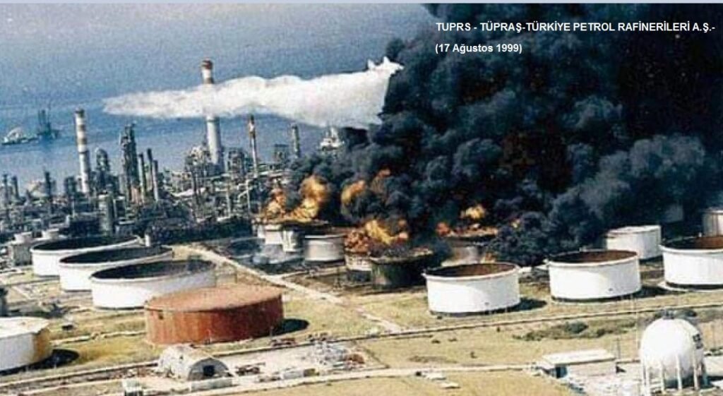 1999 depremi ve TÜPRAŞ yangını