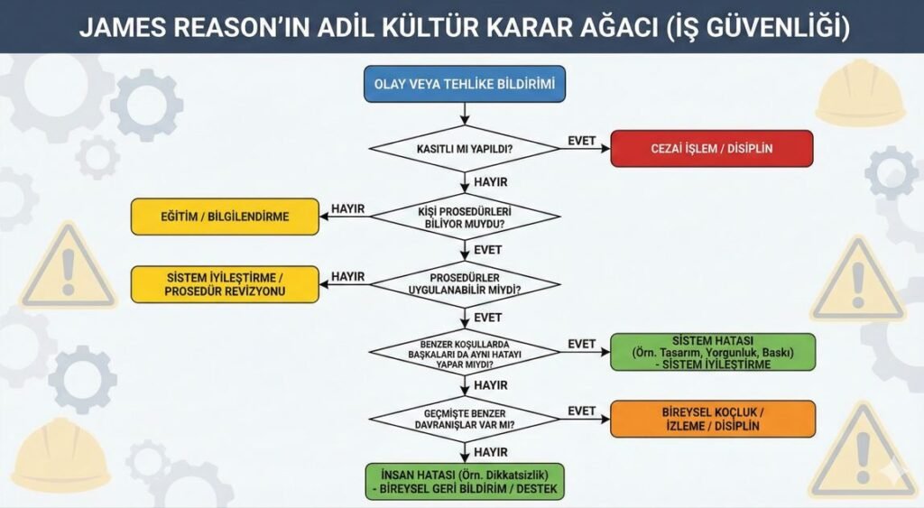 İnsan Hatası Miti ve Adil Kültür Karar Ağacı Şeması